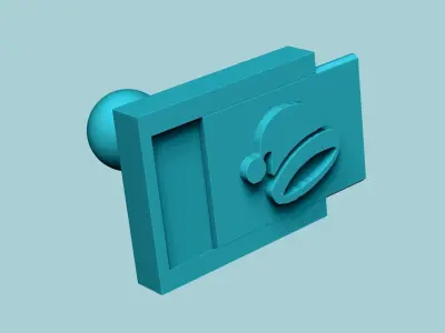 Stamp 73 - Santa Hat - Fondant Decoration Maker Toy 3D print model