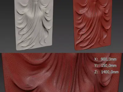 Decorative Relief v3 Ghost 3D model