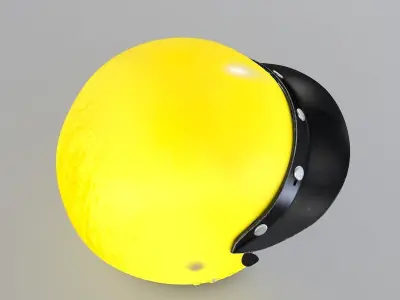 Vintage Classic F1 Helmet 3D model