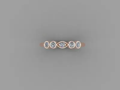 Solitaire Ring SR61 Version 1 3D model