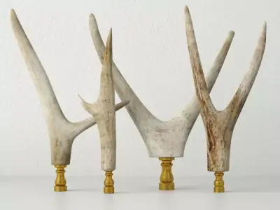 Antler Finials 3D model