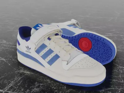 ADIDAS FORUM LOW 3D SHOES Low-poly 3D model