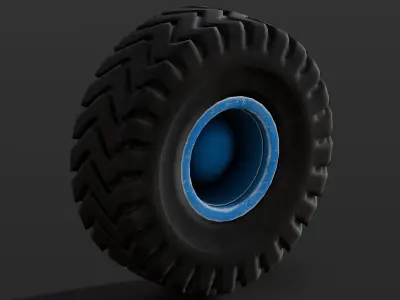 Tire 3D Model  Low-poly 3D model by InfiniteSolution3D