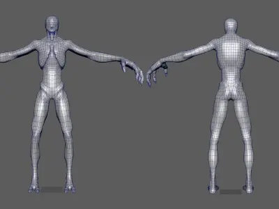 Sidis Hunter Low-poly 3D model