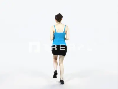 Dream 02H Running Jogging Sports Woman Low-poly 3D model