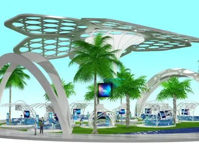 Booth Virtual Exhibition 3D model