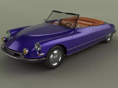 Citroen DS 19 Cabriolet 3D model