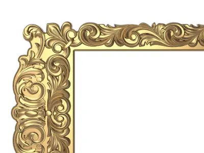 Carved Picture Frame 3D model