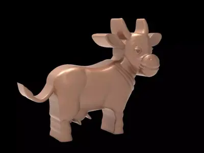 Cow Relief  3D Printable Model 3D print model