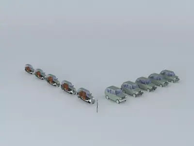 Fictional Eastern Europe Car Evolution Free 3D model