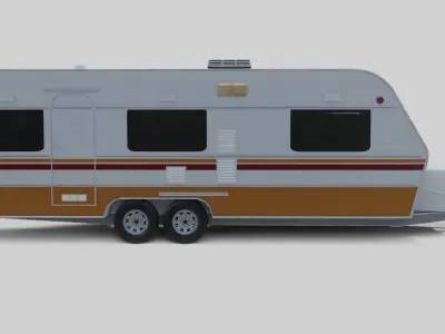 Karmann Guia Kc 640 Low-poly 3D model