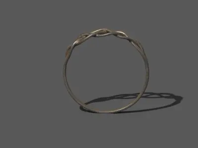High-Quality 3D Ring Model Low-poly 3D model 7