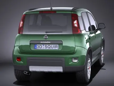 Fiat Panda 4x4 2013 VRAY 3D model