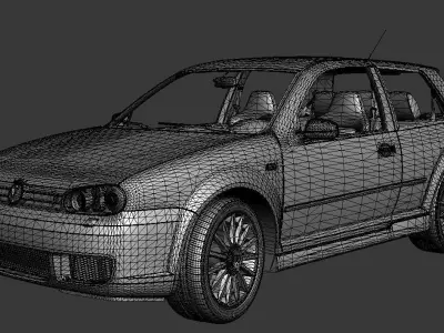 Volkswagen Golf 4 R32 3D model
