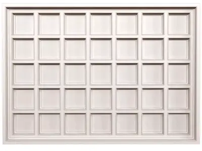 Modern coffered ceiling 3D model