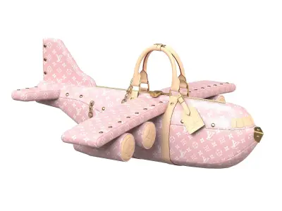 Louis Vuitton LV Airplane Pink Bag by Virgil Abloh Low-poly 3D model