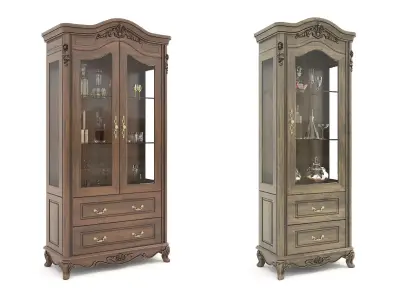 Classic European style Display Cabinet Collection 2 3D model