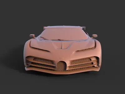 Bugatti Centodieci 3D print model