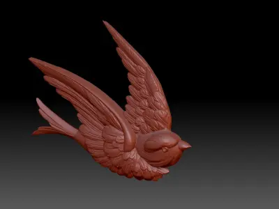 Bird swallow 3D print model