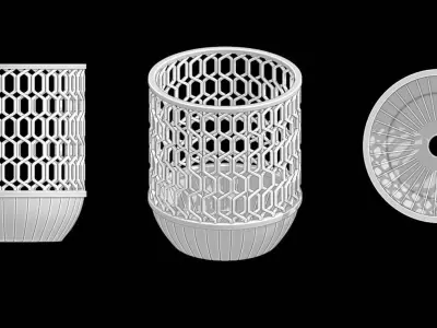 Decorative lanterns 3D model