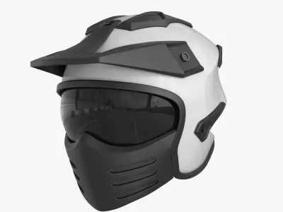 Full helmet for car and bike 3D model