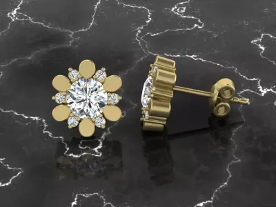 Jewelry Earring 3D print model