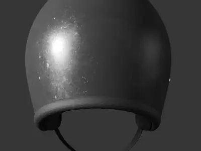 Biker helmet 3D model