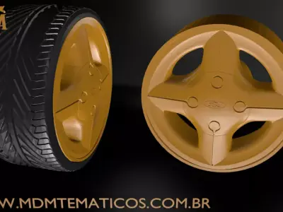 RODA FIESTA CLX 3D model