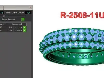 Band Ring 3D print model