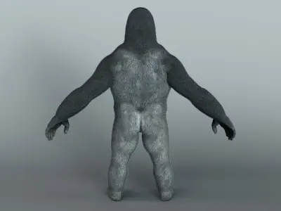 Gorilla Monster Low-poly 3D model
