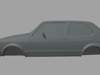 Volkswagen Golf MK1 Miniature 3D print model