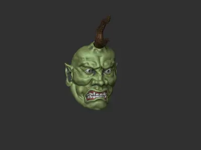 Otoko Ikkaku Sennin mask wizard horn 3D print model