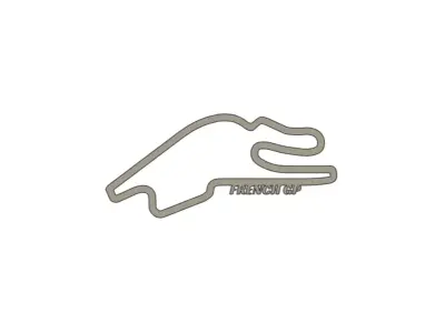 2025 French MotoGP Racing Track 3D print model