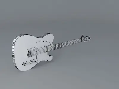 Standerd Telecasterguitar Free 3D model