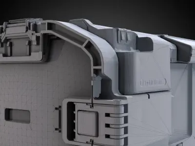 Hard Surface Game-Ready Case Low-poly 3D model