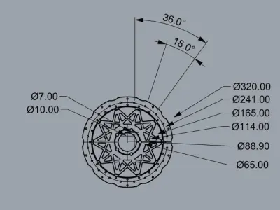 Freio disco 3D print model
