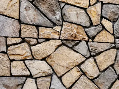 Stone Wall 3D model