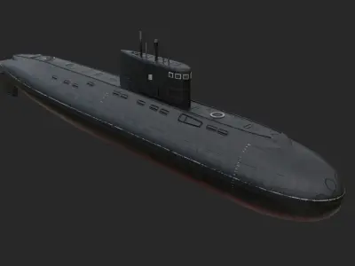 Kilo-636 Class Submarine Low-poly 3D model