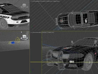  Police Car 3D 3D model