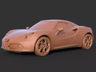 Alfa Romeo 4C 3D print model