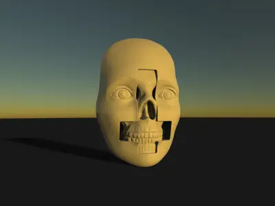 Halloween Mask Wall Decoration 3D print model