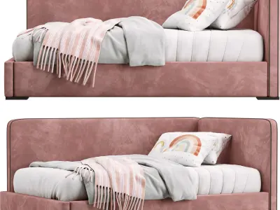 Collection Childroom ikea saarinen slatted bed frame 3D model