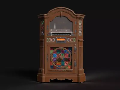 Vintage Wurlitzer 780 Jukebox  Low-poly 3D model