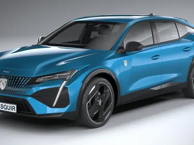 Peugeot 408 2023 3D model