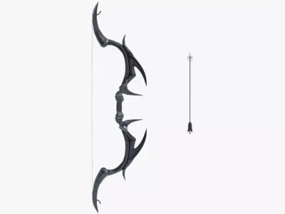 Dark Bow Low-poly 3D model