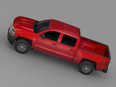 Chevrolet Silverado WT Crew Cab Short Box 2016 3D model