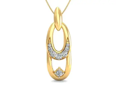 Solitaire Women Pendant 3dm STL OBJ FBX Renders Details 3D print model 69