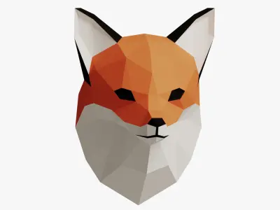 FOX PAPER HEAD 3D model