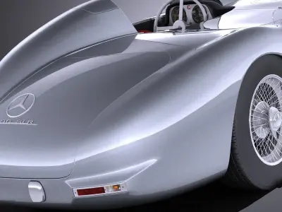 Mercedes-Benz 300 SLR 1955 spider VRAY 3D model