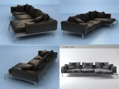 Lifesteel sofa 02 3D model